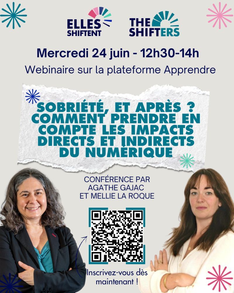 Affiche du webinaire sur le numérique